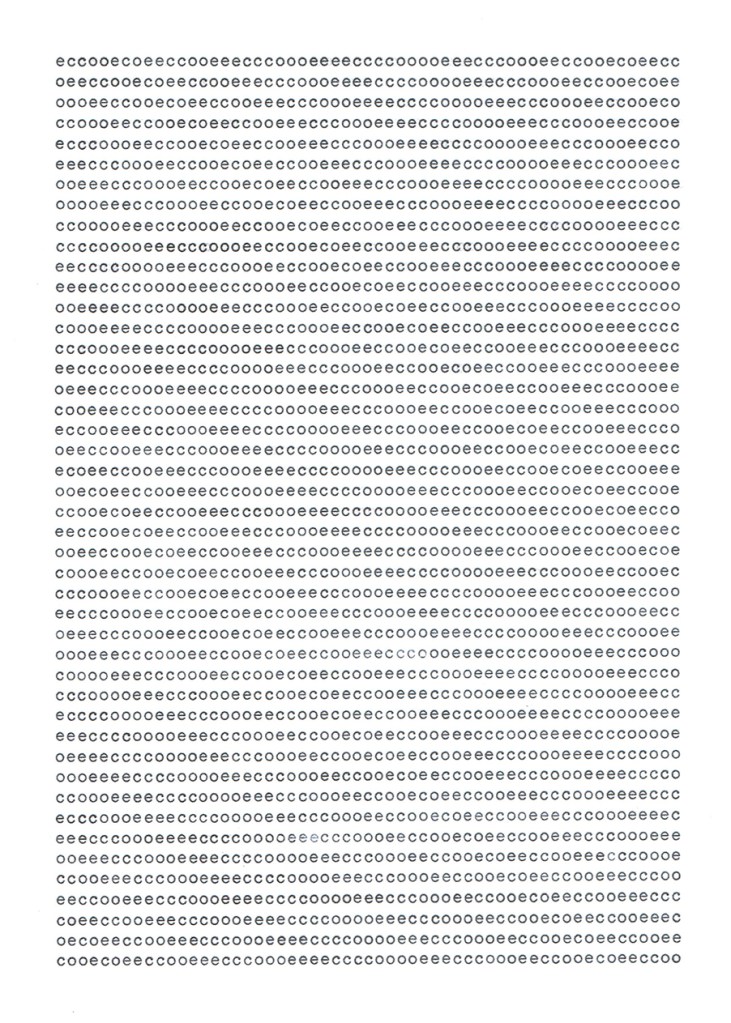 This image plays on the Spanish word "eco" - echo.